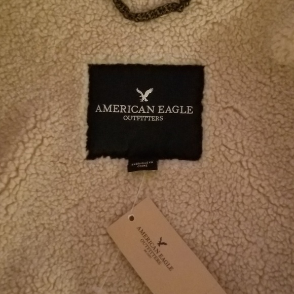 American Eagle beige buckle jacket women's Medium - Picture 3 of 3